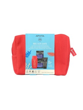 Apivita Promo Bee Sun Safe Dry Touch Invisible Face Fluid SPF50, 50ml + Δώρο Μάσκες και Καθαριστικό Προσώπου