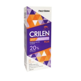 Frezyderm Crilen Anti-Mosquito Plus Spray 20%  Αντικουνουπικό Γαλάκτωμα Σπρέι 100 ml